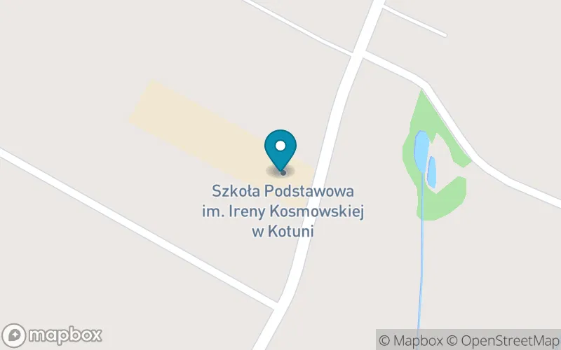 Lokalizacja: Szkoła Podstawowa im. Ireny Kosmowskiej w Kotuni