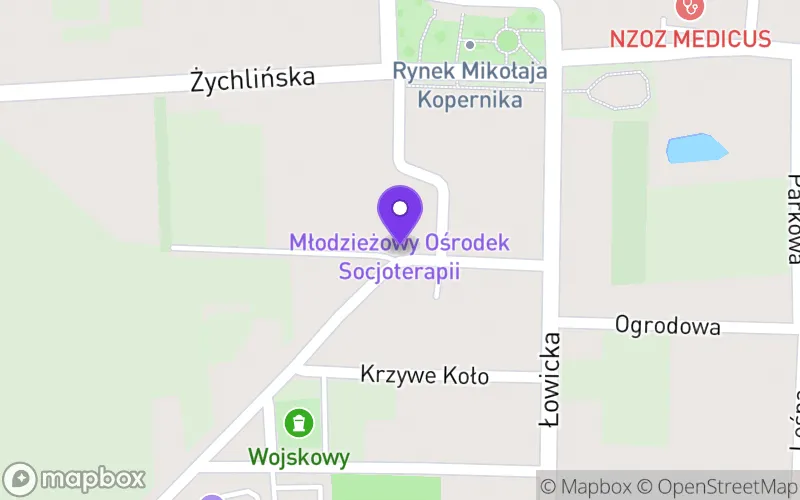 Lokalizacja: Branżowa Szkoła I Stopnia Specjalna w Młodzieżowym Ośrodku Socjoterapii w Kiernozi