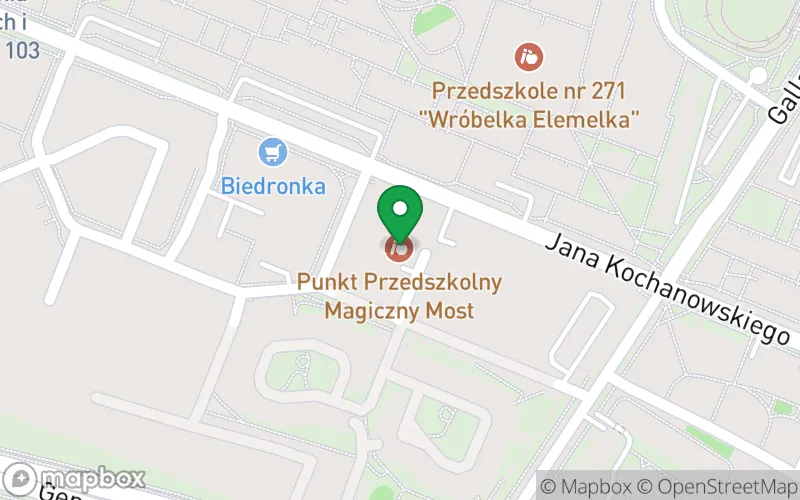 Lokalizacja: Punkt Przedszkolny Magiczny Most