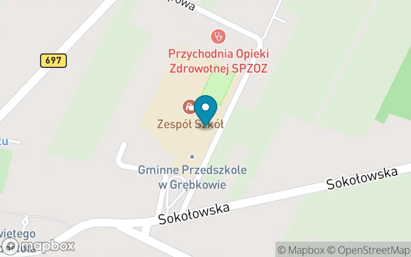 Lokalizacja: Publiczna Szkoła Podstawowa im. H. Sienkiewicza w Grębkowie