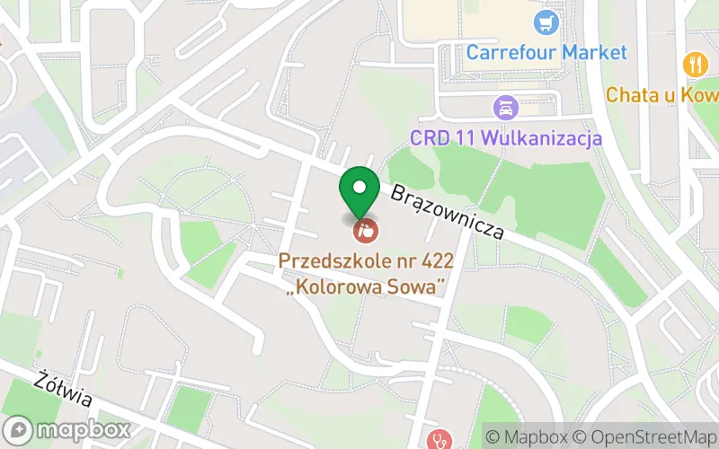 Lokalizacja: Przedszkole nr 422 "Kolorowa Sowa"