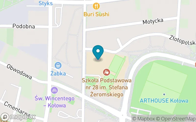 Lokalizacja: Szkoła Podstawowa nr 28 im. Stefana Żeromskiego