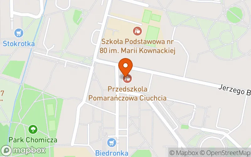 Lokalizacja: Niepubliczny Żłobek Pomarańczowa Ciuchcia