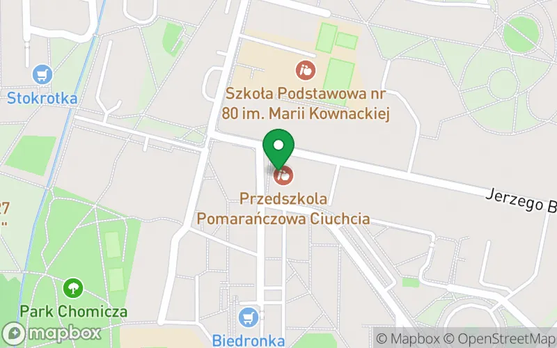 Lokalizacja: Przedszkola Pomarańczowa Ciuchcia Sp. z O.o. Spółka Komandytowa