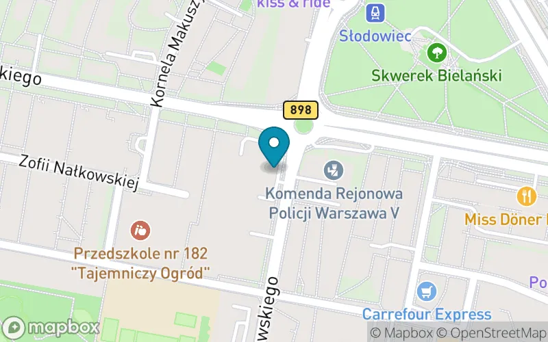 Lokalizacja: Niepubliczna Szkoła Podstawowa w Chmurze w Warszawie