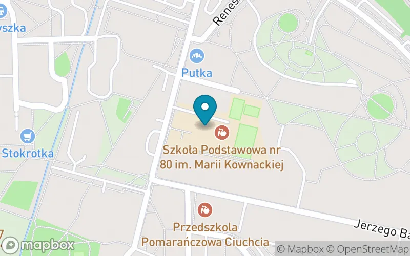 Lokalizacja: Szkoła Podstawowa nr 80 im. Marii Kownackiej