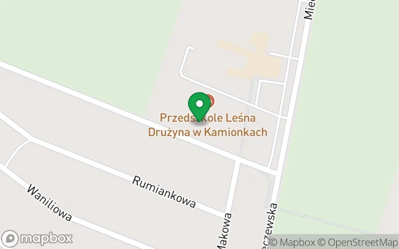 Lokalizacja: Przedszkole Leśna Drużyna w Kamionkach