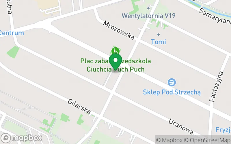 Lokalizacja: Niepubliczne Przedszkola Ciuchcia Puch Puch Agata Wawer