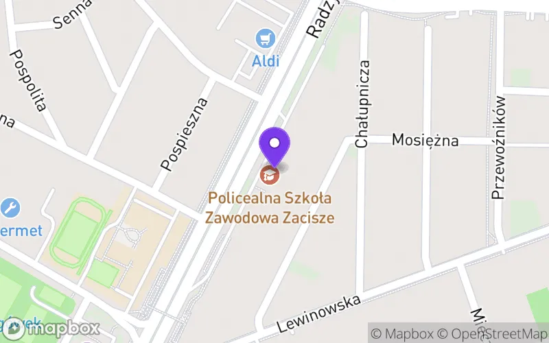 Lokalizacja: Liceum Ogólnokształcące dla Dorosłych Zacisze