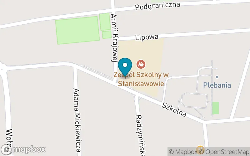 Lokalizacja: Szkoła Podstawowa im. Henryka Sienkiewicza w Stanisławowie
