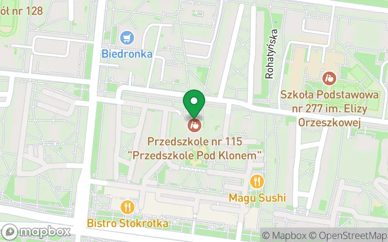 Lokalizacja: Przedszkole nr 115 "Przedszkole pod Klonem"