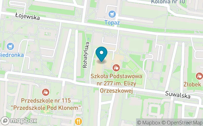 Lokalizacja: Szkoła Podstawowa nr 277 im. Elizy Orzeszkowej