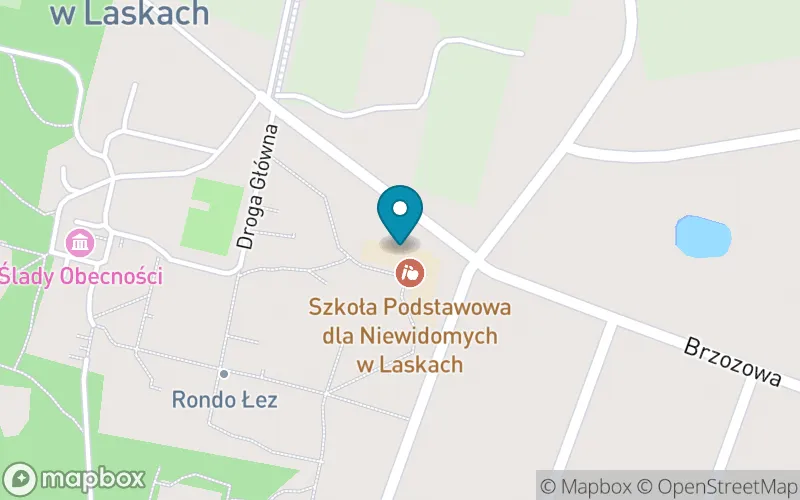 Lokalizacja: Szkoła Podstawowa Specjalna dla Niewidomych w Laskach