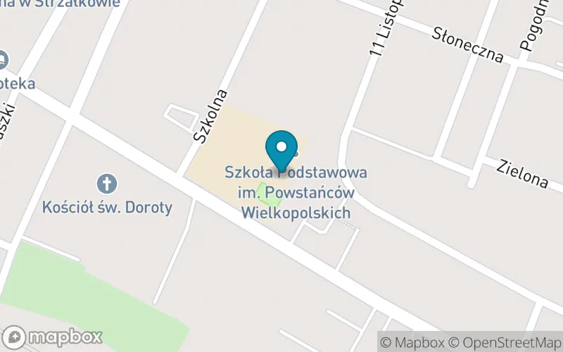 Lokalizacja: Szkoła Podstawowa im. Powstańców Wielkopolskich w Strzałkowie