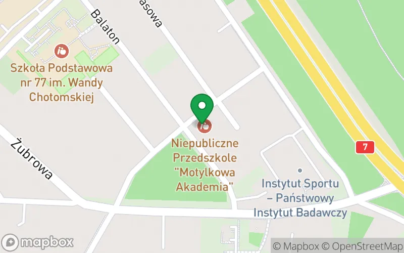 Lokalizacja: Niepubliczne Przedszkole "Motylkowa Akademia"