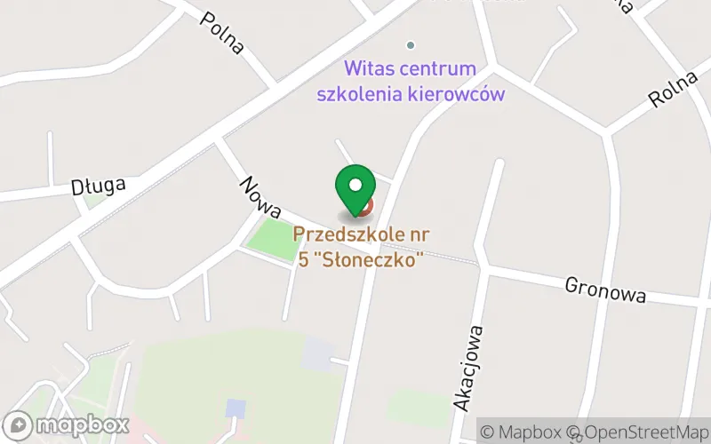 Lokalizacja: Przedszkole nr 5"Słoneczko" w Nowym Tomyślu