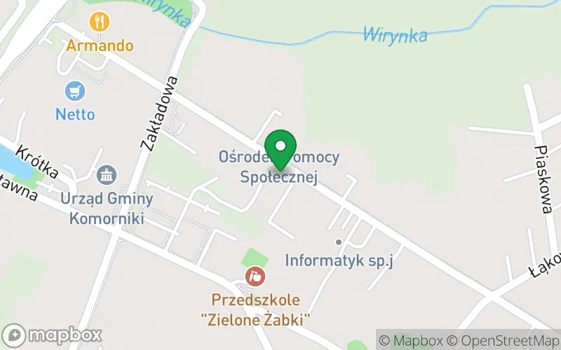 Lokalizacja: Publiczne Przedszkole Raz Dwa Trzy w Komornikach