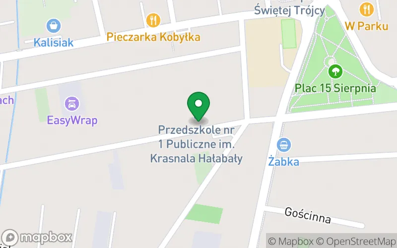 Lokalizacja: Publiczne Przedszkole nr 1 im. Krasnala Hałabały w Kobyłce