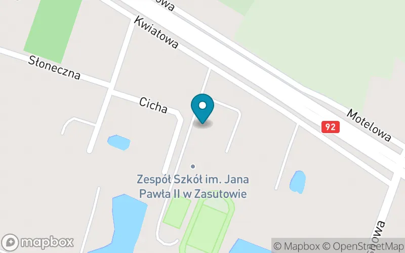 Lokalizacja: Szkoła Podstawowa im. Jana Pawła II w Zasutowie