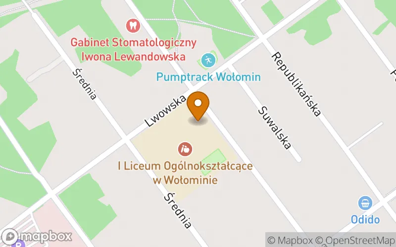 Lokalizacja: Medyczna Szkoła Policealna w Wołominie