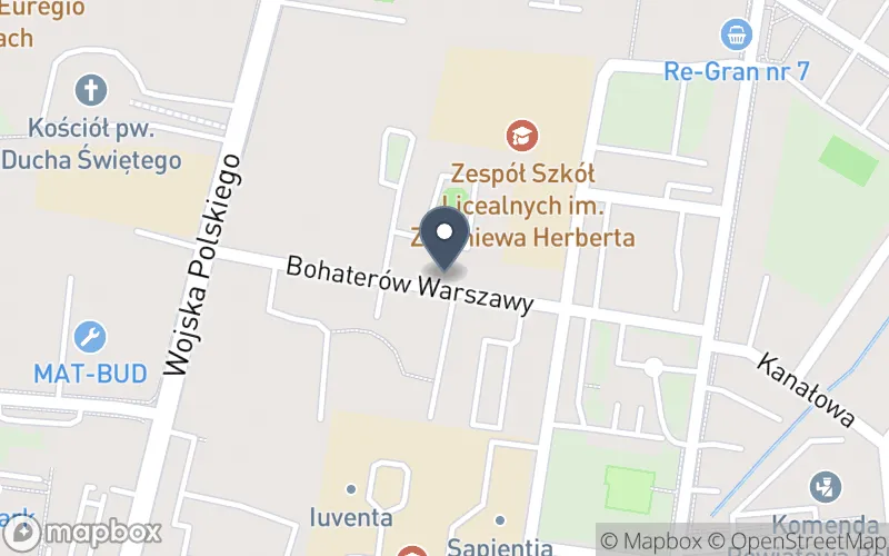 Lokalizacja: Zespół Szkół Licealnych im. Zbigniewa Herberta w Słubicach