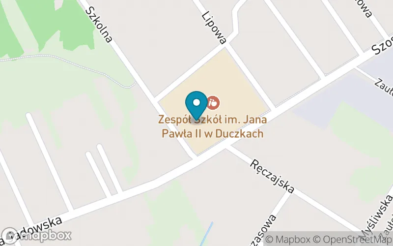 Lokalizacja: Szkoła Podstawowa im. Jana Pawła II w Duczkach