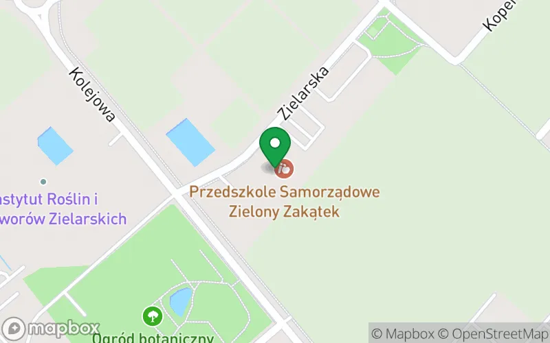 Lokalizacja: Przedszkole Samorządowe Zielony Zakątek w Plewiskach