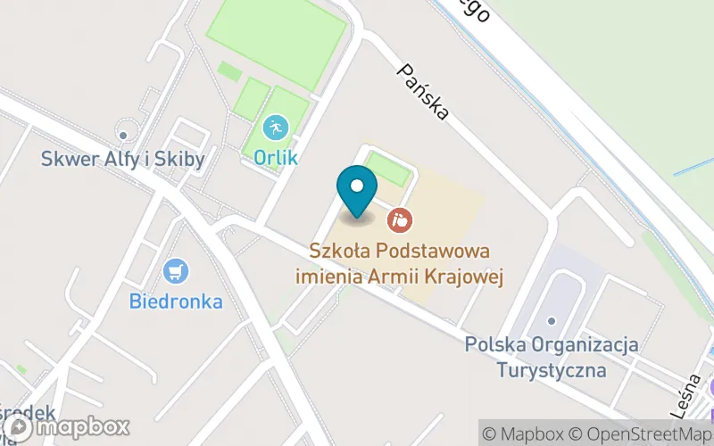 Lokalizacja: Szkoła Podstawowa im. Armii Krajowej w Jabłonnie