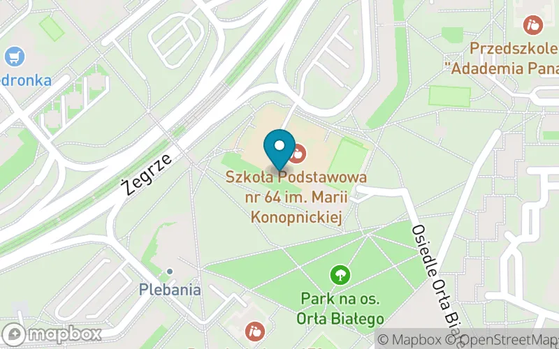 Lokalizacja: Szkoła Podstawowa nr 64 Im.marii Konopnickiej