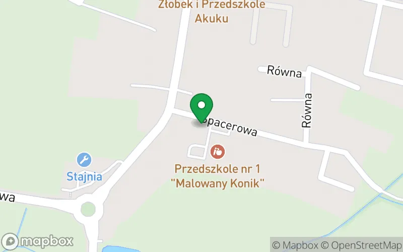 Lokalizacja: Przedszkole nr 1 "Malowany Konik" w Zalasewie