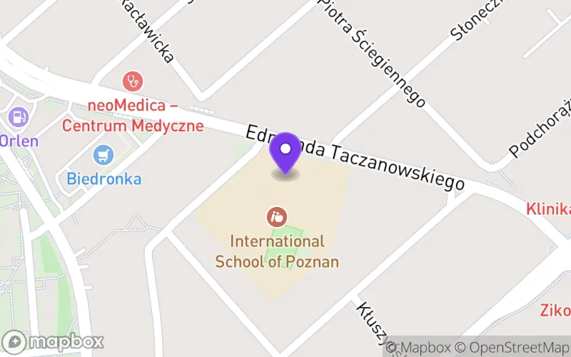 Lokalizacja: Liceum Dwujęzyczne z Oddziałami Międzynarodowymi International School Of Poznan