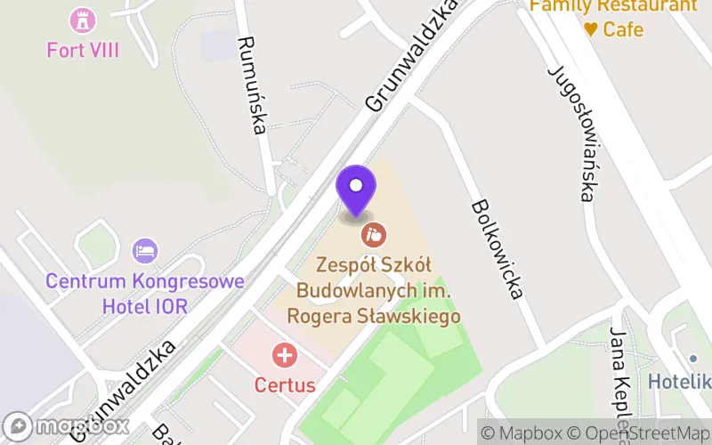Lokalizacja: Zespół Szkół Budowlanych - Branżowa Szkoła I Stopnia im. Rogera Sławskiego