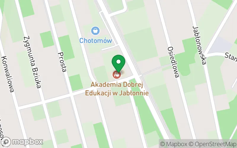 Lokalizacja: Przedszkole Akademia Dobrej Edukacji w Jabłonnie