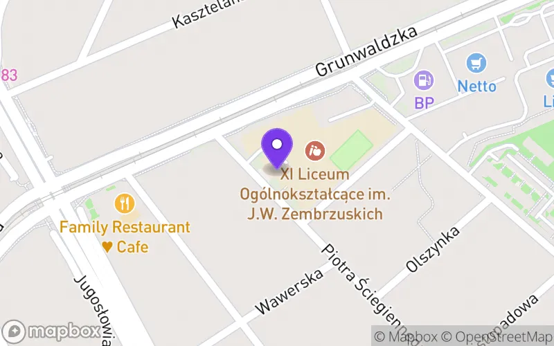 Lokalizacja: XI Liceum Ogólnokształcące im. Jadwigi i Wacława Zembrzuskich