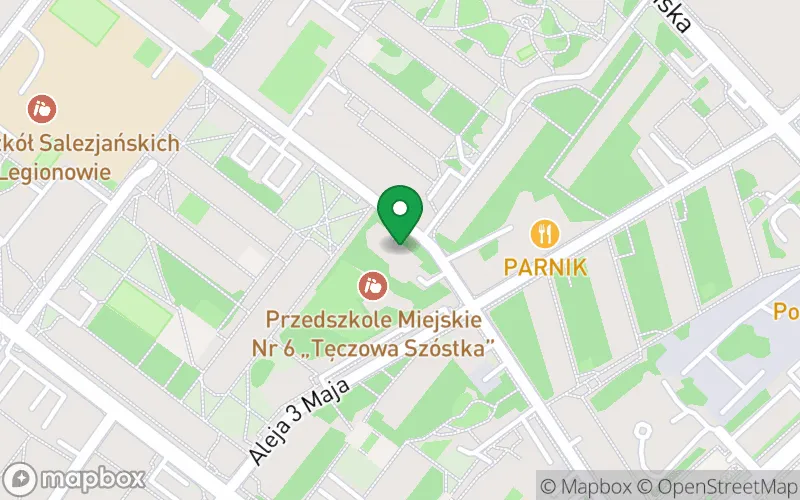 Lokalizacja: Przedszkole Miejskie nr 6 Tęczowa Szóstka