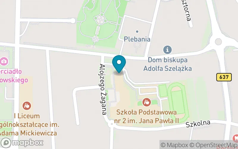 Lokalizacja: Szkoła Podstawowa nr 2 im. Jana Pawła II w Węgrowie