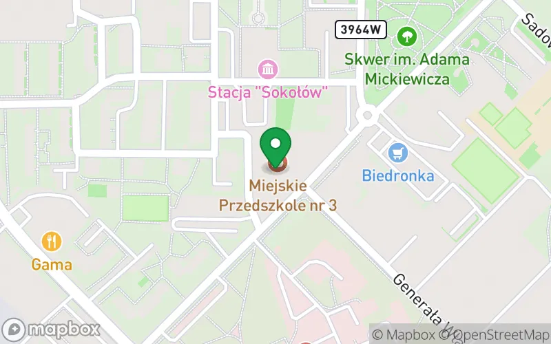Lokalizacja: Miejskie Przedszkole nr 3 w Sokołowie Podlaskim