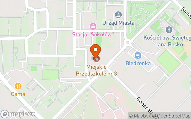 Lokalizacja: Żłobek Miejski w Sokołowie Podlaskim
