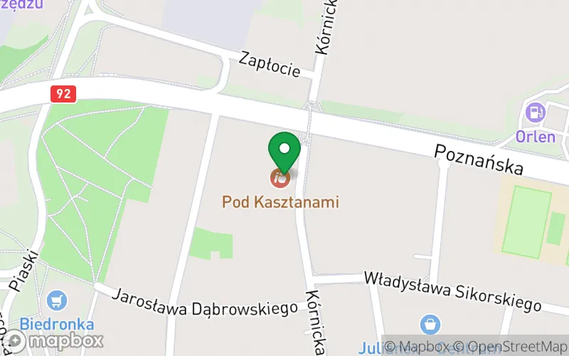 Lokalizacja: Przedszkole nr 3 "Pod Kasztanami" w Swarzędzu