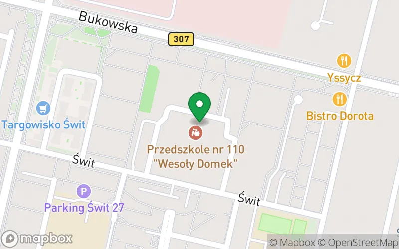 Lokalizacja: Przedszkole nr 110"Wesoły Domek"