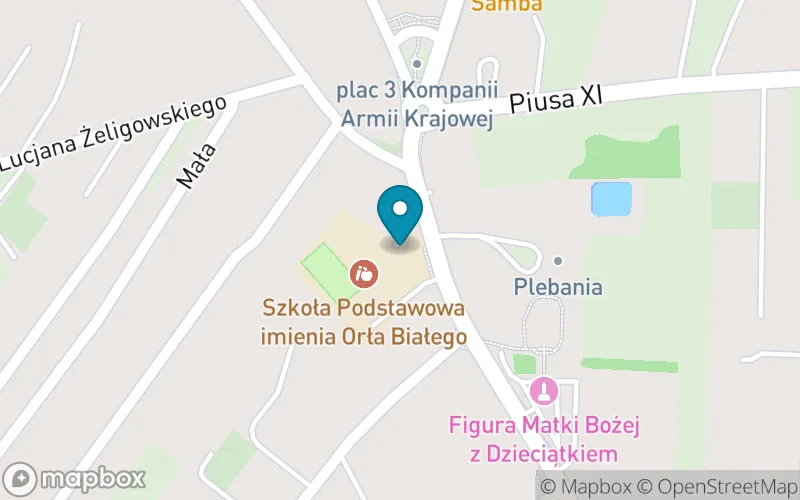 Lokalizacja: Szkoła Podstawowa nr 2 im. Orła Białego w Chotomowie