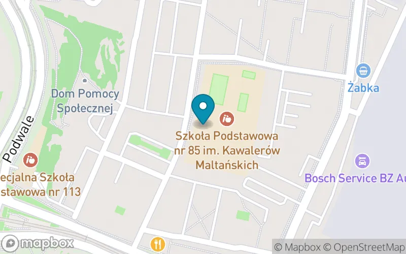 Lokalizacja: Szkoła Podstawowa nr 85 im. Kawalerów Maltańskich