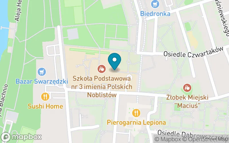 Lokalizacja: Szkoła Podstawowa nr 3 im. Polskich Noblistów w Swarzędzu