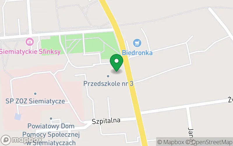 Lokalizacja: Przedszkole nr 3 "Wesoła Trójeczka" w Siemiatyczach
