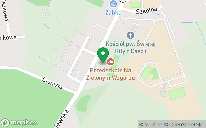 Lokalizacja: Przedszkole na Zielonym Wzgórzu w Lusówku