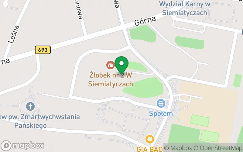 Lokalizacja: Przedszkole nr 5 "W Zaczarowanym Lesie" w Siemiatyczach