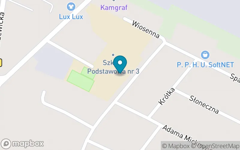 Lokalizacja: Szkoła Podstawowa nr 3 im. Obrońców Westerplatte