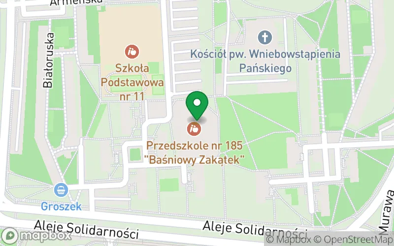 Lokalizacja: Przedszkole nr 185 "Baśniowy Zakątek"