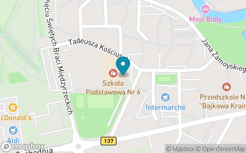 Lokalizacja: Szkoła Podstawowa nr 6 im. Adama Mickiewicza w Międzyrzeczu