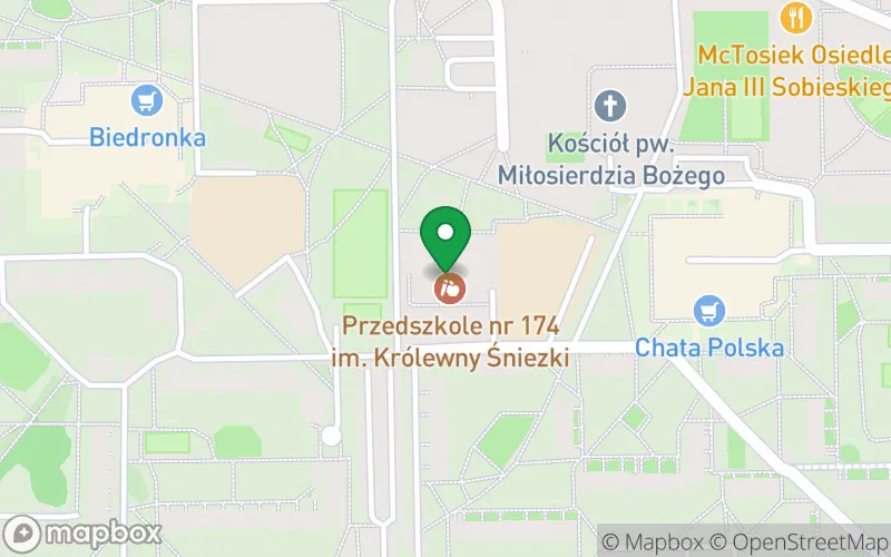 Lokalizacja: Przedszkole nr 174 "Królewna Śnieżka"